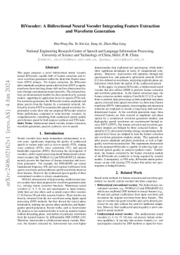 BiVocoder: A Bidirectional Neural Vocoder Integrating Feature Extraction
  and Waveform Generation