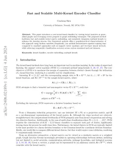 Fast and Scalable Multi-Kernel Encoder Classifier