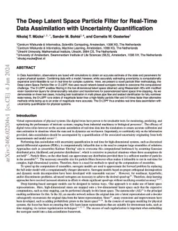 The Deep Latent Space Particle Filter for Real-Time Data Assimilation
  with Uncertainty Quantification