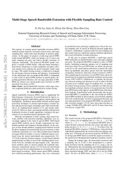 Multi-Stage Speech Bandwidth Extension with Flexible Sampling Rate
  Control