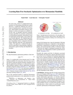 Learning-Rate-Free Stochastic Optimization over Riemannian Manifolds