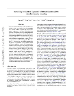 Harnessing Neural Unit Dynamics for Effective and Scalable
  Class-Incremental Learning