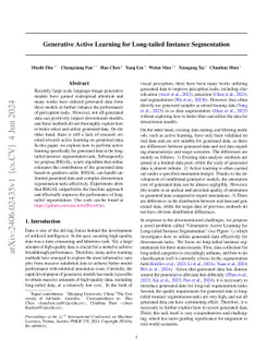 Generative Active Learning for Long-tailed Instance Segmentation