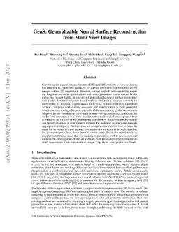 GenS: Generalizable Neural Surface Reconstruction from Multi-View Images