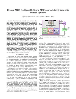Dropout MPC: An Ensemble Neural MPC Approach for Systems with Learned
  Dynamics