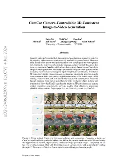 CamCo: Camera-Controllable 3D-Consistent Image-to-Video Generation