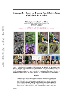 Dreamguider: Improved Training free Diffusion-based Conditional
  Generation