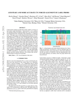 Less Peaky and More Accurate CTC Forced Alignment by Label Priors