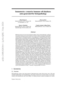 Immunocto: a massive immune cell database auto-generated for histopathology