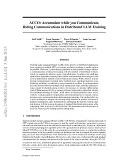 ACCO: Accumulate While You Communicate for Communication-Overlapped Sharded LLM Training
