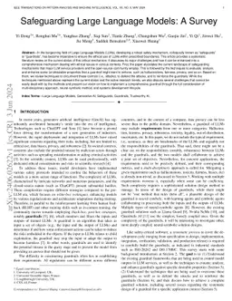 Safeguarding Large Language Models: A Survey