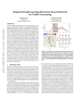 Temporal Graph Learning Recurrent Neural Network for Traffic Forecasting
