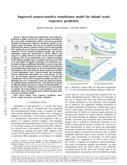 Improved context-sensitive transformer model for inland vessel
  trajectory prediction