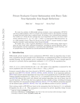 Private Stochastic Convex Optimization with Heavy Tails: Near-Optimality
  from Simple Reductions