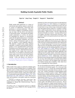 Building Socially-Equitable Public Models