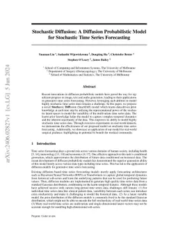 Stochastic Diffusion: A Diffusion Probabilistic Model for Stochastic Time Series Forecasting