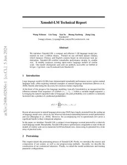 Xmodel-LM Technical Report