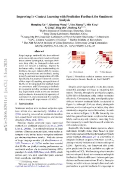 Improving In-Context Learning with Prediction Feedback for Sentiment
  Analysis