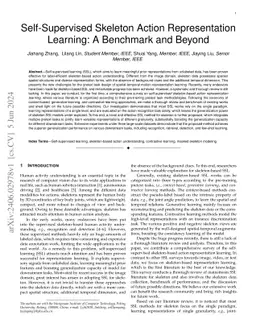 Self-Supervised Skeleton-Based Action Representation Learning: A Benchmark and Beyond