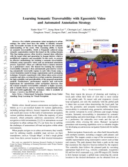 Learning Semantic Traversability with Egocentric Video and Automated
  Annotation Strategy