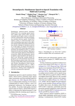StreamSpeech: Simultaneous Speech-to-Speech Translation with Multi-task
  Learning