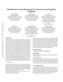 Path-Specific Causal Reasoning for Fairness-aware Cognitive Diagnosis