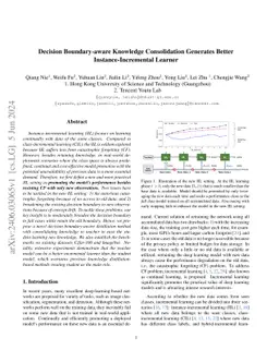 Decision Boundary-aware Knowledge Consolidation Generates Better
  Instance-Incremental Learner