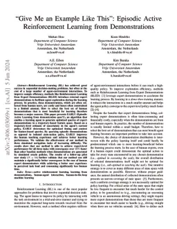 "Give Me an Example Like This": Episodic Active Reinforcement Learning
  from Demonstrations