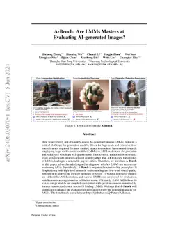 A-Bench: Are LMMs Masters at Evaluating AI-generated Images?