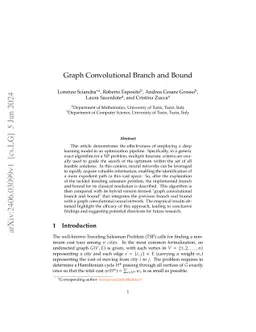 Graph Convolutional Branch and Bound