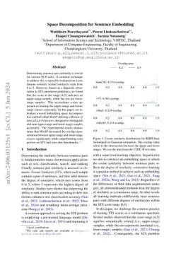 Space Decomposition for Sentence Embedding