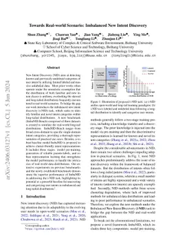 Towards Real-world Scenario: Imbalanced New Intent Discovery