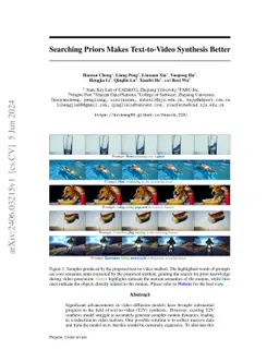 Searching Priors Makes Text-to-Video Synthesis Better