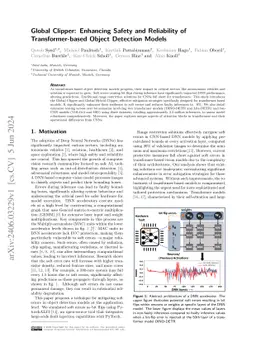 Global Clipper: Enhancing Safety and Reliability of Transformer-based
  Object Detection Models