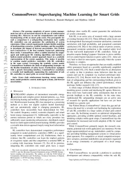 CommonPower: A Framework for Safe Data-Driven Smart Grid Control