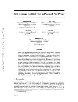 Text-to-Image Rectified Flow as Plug-and-Play Priors