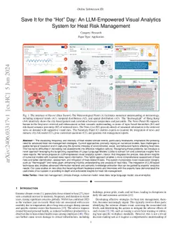 Save It for the "Hot" Day: An LLM-Empowered Visual Analytics System for
  Heat Risk Management