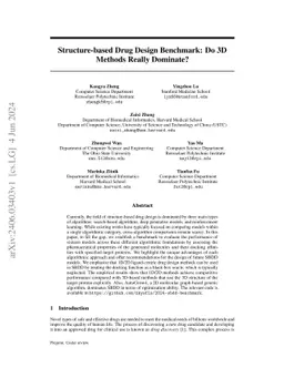 Structure-based Drug Design Benchmark: Do 3D Methods Really Dominate?