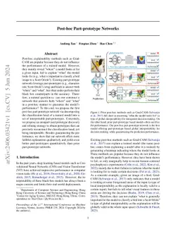 Post-hoc Part-prototype Networks