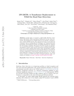 LW-DETR: A Transformer Replacement to YOLO for Real-Time Detection