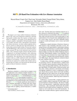 Hi5: Synthetic Data for Inclusive, Robust, Hand Pose Estimation