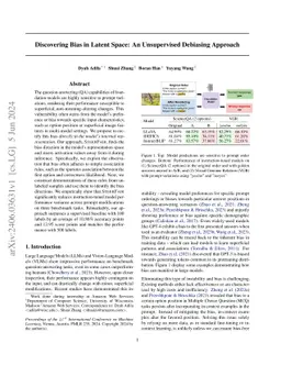Discovering Bias in Latent Space: An Unsupervised Debiasing Approach