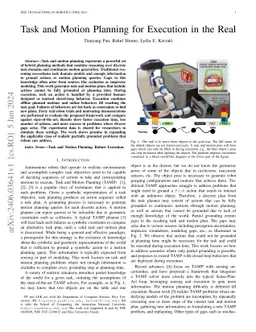 Task and Motion Planning for Execution in the Real
