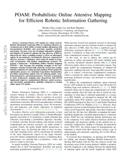 POAM: Probabilistic Online Attentive Mapping for Efficient Robotic
  Information Gathering