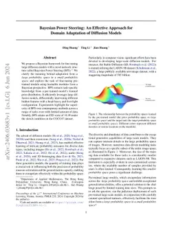 Bayesian Power Steering: An Effective Approach for Domain Adaptation of
  Diffusion Models