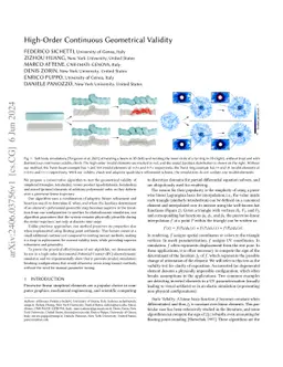 High-Order Continuous Geometrical Validity