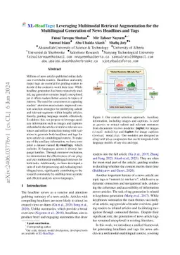 XL-HeadTags: Leveraging Multimodal Retrieval Augmentation for the
  Multilingual Generation of News Headlines and Tags