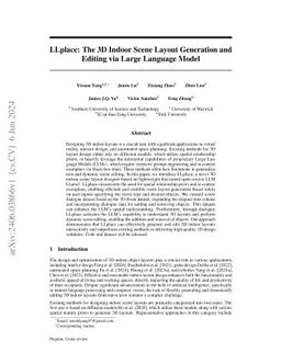 LLplace: The 3D Indoor Scene Layout Generation and Editing via Large
  Language Model