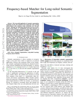Frequency-based Matcher for Long-tailed Semantic Segmentation