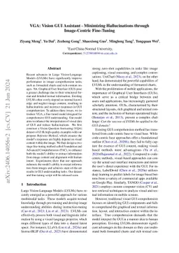 VGA: Vision GUI Assistant -- Minimizing Hallucinations through
  Image-Centric Fine-Tuning